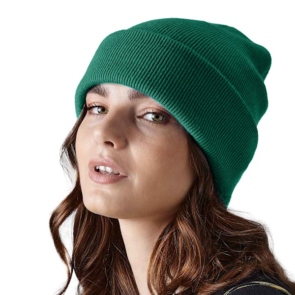 Beechfield Original Recycled Cuffed Beanie One Size Bottle Green Bottle Green One Size