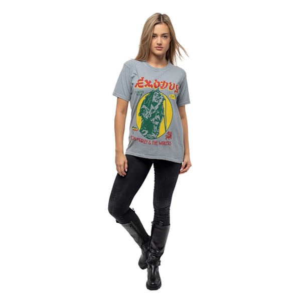 Bob Marley & The Wailers Unisex Vuxen 1977 Tour Mineral Wash T-shirt Grey L