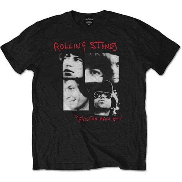 The Rolling Stones Unisex Adult Exile Photograph T-Shirt M Svart Black M