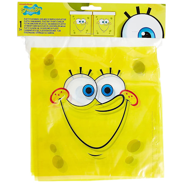 SpongeBob SquarePants Festongad Flaggband En Storlek Gul Yellow One Size