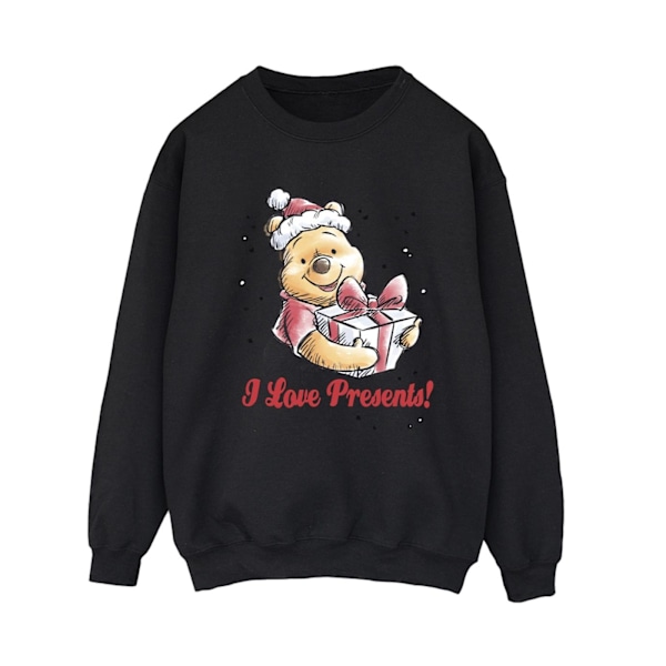 Disney Dam/Kvinnor Nalle Puh Kärlek Presenter Sweatshirt L Black L