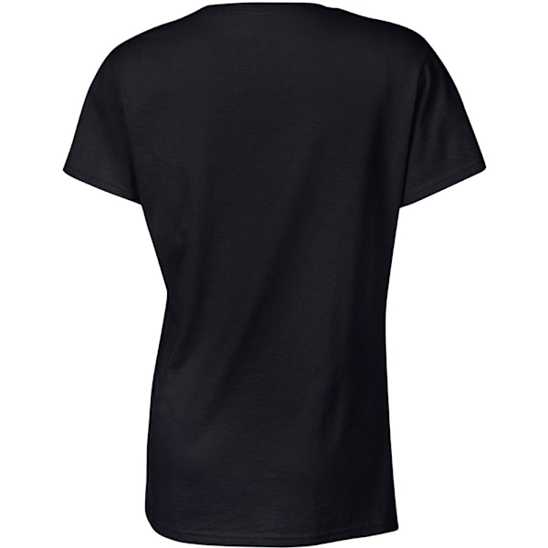 Gildan Dam/Kvinnors T-shirt med kort ärm i tung bomull, Missy Fit Black XL