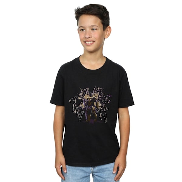 Marvel Pojkar Avengers Endgame Vs Thanos T-Shirt 7-8 År Svart Black 7-8 Years