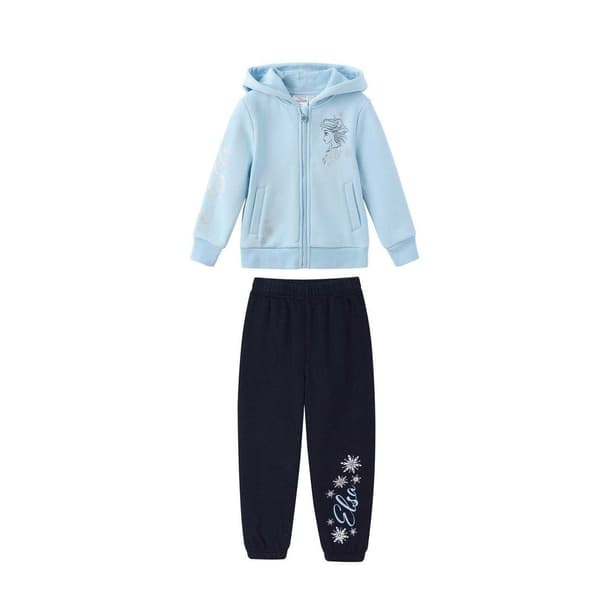 Frost Flickor Elsa Huvtröja och Joggers Set 4-5 År Blå Blue 4-5 Years