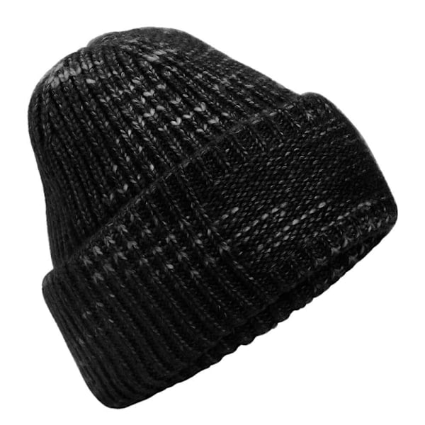 Beechfield Unisex Vuxen Patch Chunky Stickad Mössa One Size Midni Midnight Haze One Size
