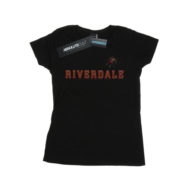Riverdale spindelbrosch för dam/dam bomull T-shirt XXL svart Black XXL