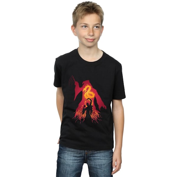 Harry Potter Boys Dumbledore Silhouette T-Shirt 3-4 år Svart Black 3-4 Years