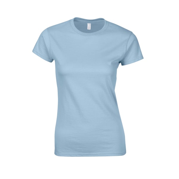 Gildan Womens/Ladies Softstyle Ringspun Bomull T-shirt M Ljus Light Blue M
