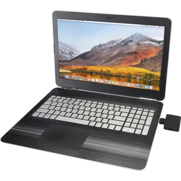 Floso Gaia USB-hub av återvunnen plast, en storlek, solid svart Solid Black One Size
