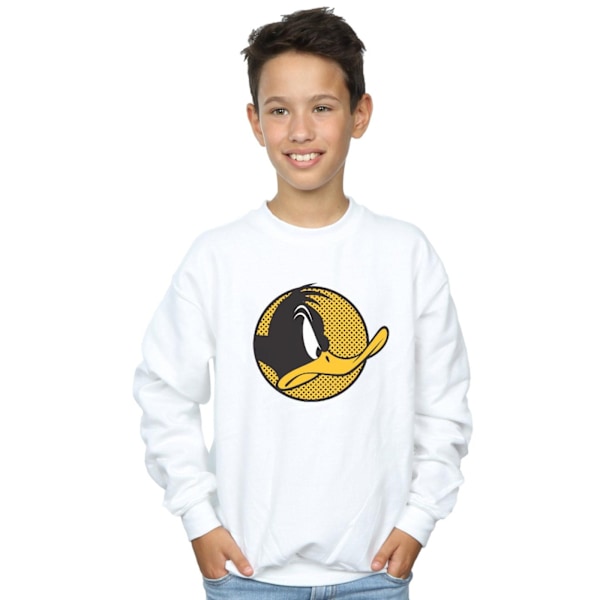 Looney Tunes Pojkar Daffy Duck Prickig Profil Sweatshirt 5-6 År White 5-6 Years