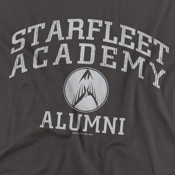 Star Trek Unisex Vuxen Alumni T-Shirt S Kolgrå Charcoal S