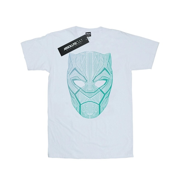 Marvel Herr Svart Panter Tribal Mask T-Shirt 3XL Vit White 3XL