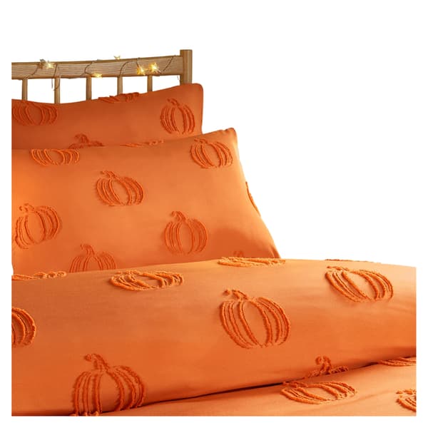 Duvet Day Pumpkin Fields Vändbart Mjukt Tuftat Påslakan Multicoloured Single