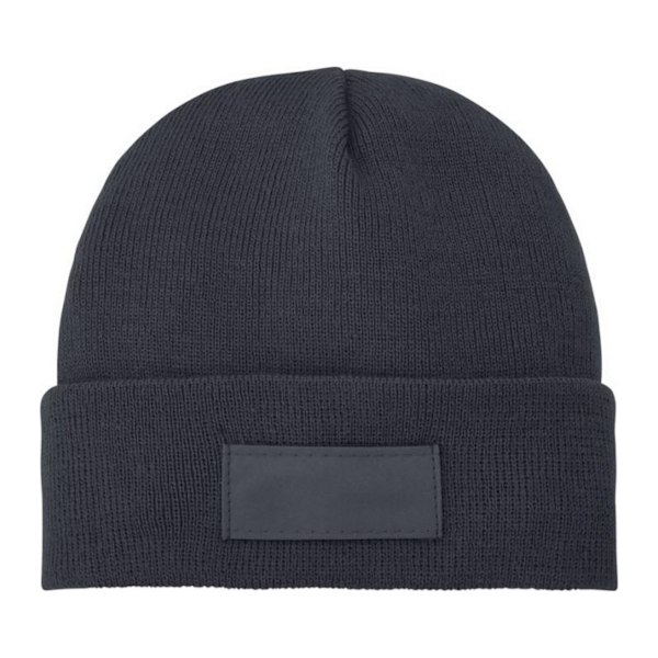Bullet Boreas Beanie med Patch, Storlek One Size, Stormgrå Storm Grey One Size