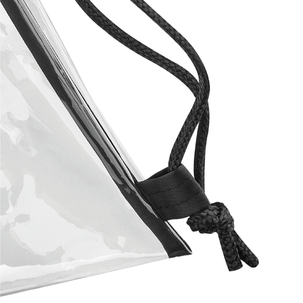 Bagbase Transparent dragsko Väska One Size Klar/svart Clear/Black One Size