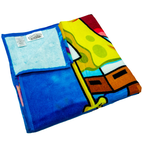 SpongeBob SquarePants Strandhandduk 140cm x 70cm Vibrant Blå/Multi Vibrant Blue/Multicoloured 140cm x 70cm