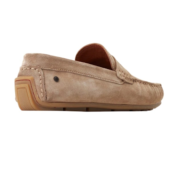 Base London Collins Driver Mockasiner i mocka för män 9 UK Sand Sand 9 UK