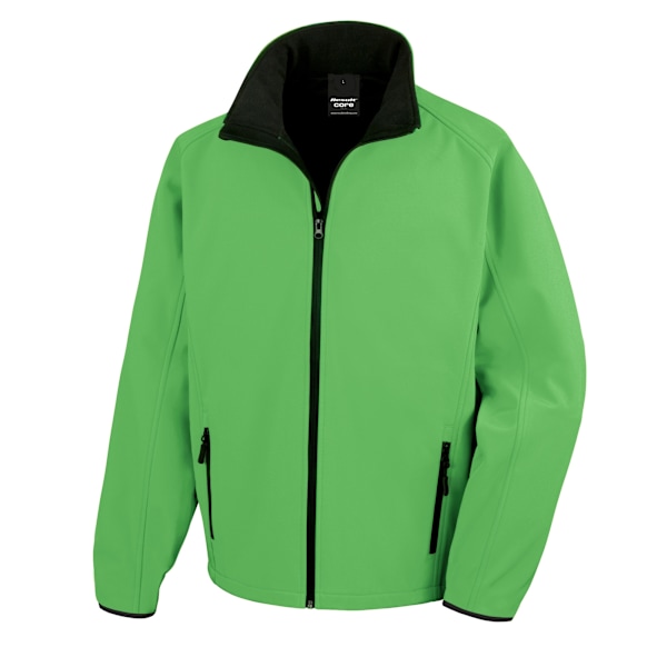 Result Core Printable Softshelljacka för män 4XL Vivid Green / B Vivid Green / Black 4XL