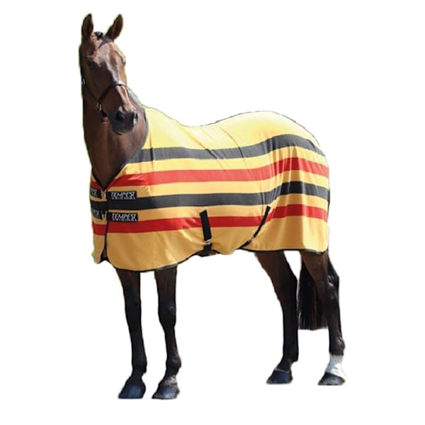 Tempest Original Newmarket Standard-Neck Häst Fleece Rug 6Â´ 9 Yellow/Black/Red 6Â´ 9