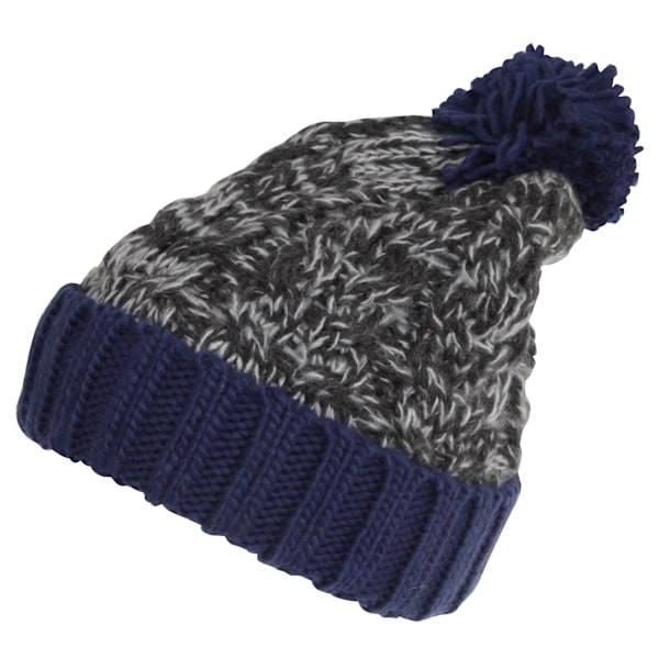 Barn/Barn Knitted Tassel Bobble Hat En Storlek Svart/Marinblå Black/Navy One Size