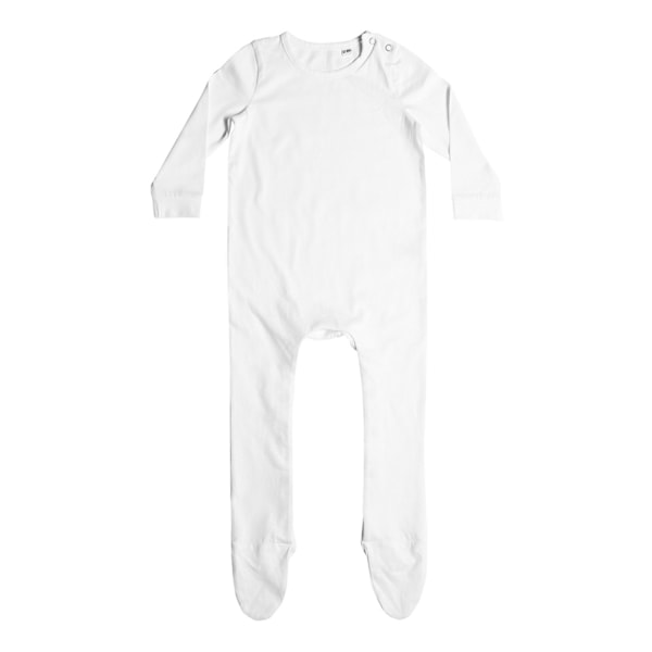 Larkwood Baby Organic Sleepsuit 3-6 månader Vit White 3-6 Months