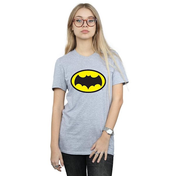 DC Comics Dam/Kvinnor Batman TV-serie Logo Bomull Boyfriend Sports Grey S