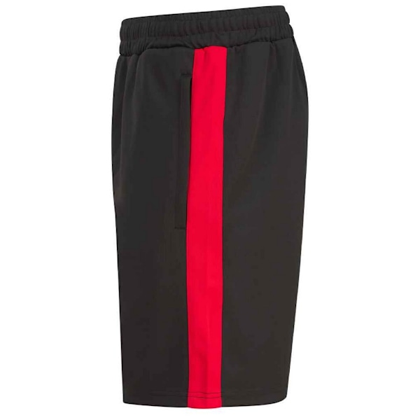 Finden & Hales Stickade Shorts för Män XS Svart/Röd Black/Red XS