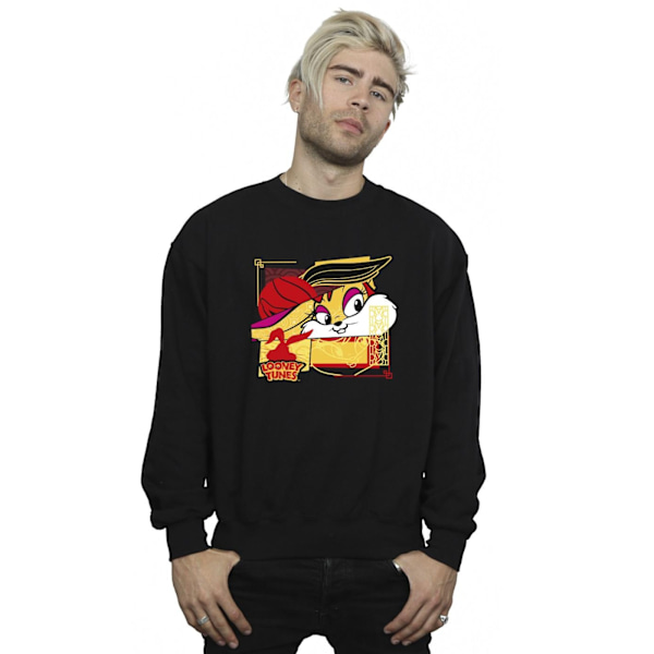 Looney Tunes Mens Lola Rabbit Nyårströja S Svart Black S