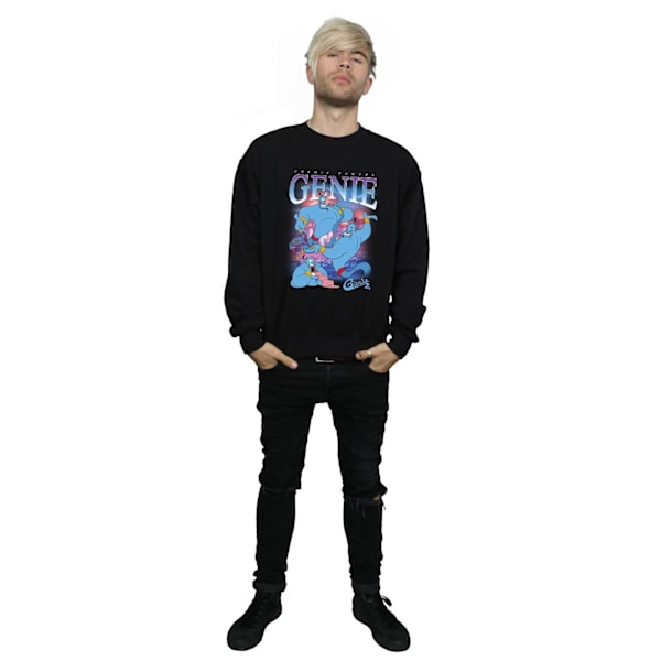 Disney Herr Aladdin Genie Montage Sweatshirt XXL Svart Black XXL