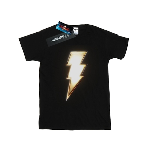 DC Comics Boys Shazam Bolt Logo T-Shirt 7-8 år Svart Black 7-8 Years