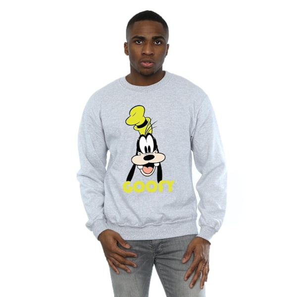 Disney Goofy Face Sweatshirt XXL Sports Grey för män Sports Grey XXL