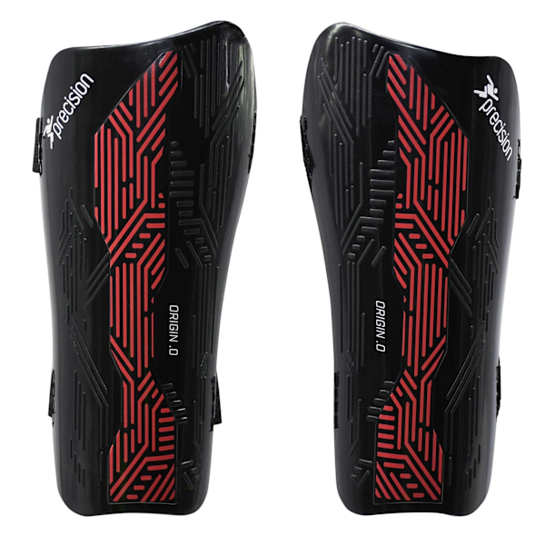 Precision Unisex Vuxen Origin.0 Benskydd med Rem XS Svart/Röd Black/Red XS