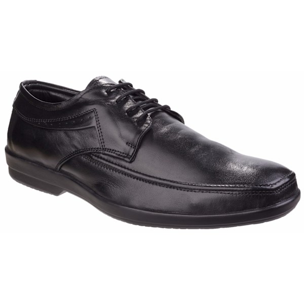 Fleet & Foster Dave herr Oxford-skor med förklädesnos, formella skor, 12 UK, svart Black 12 UK