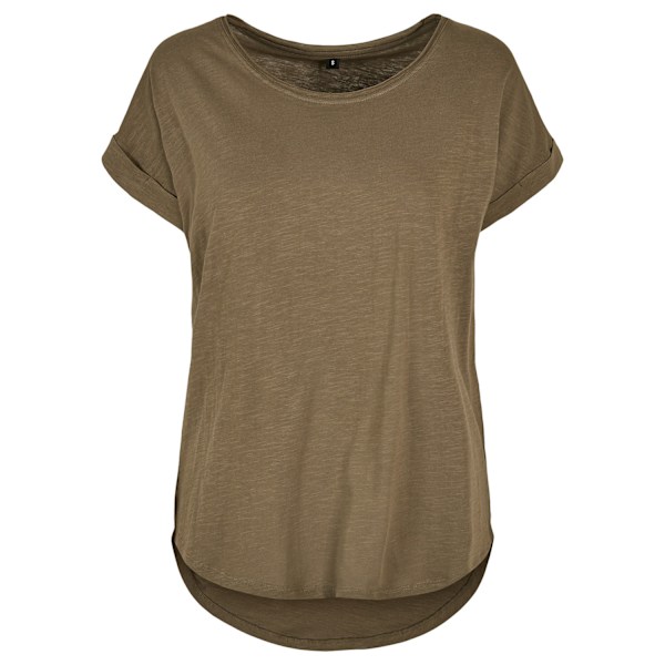 Bygg ditt varumärke Dam/Dam lång Slub T-shirt 4XL Oliv Olive 4XL