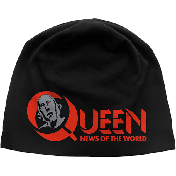 Queen Unisex Vuxen News Of The World Beanie One Size Svart/Röd Black/Red One Size