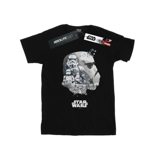 Star Wars Boys Stormtrooper Montage T-shirt 12-13 år Svart Black 12-13 Years