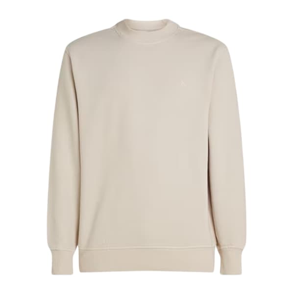 Calvin Klein Herr Tröja med Pufftryck i Bomullsblandning Moonbeam L