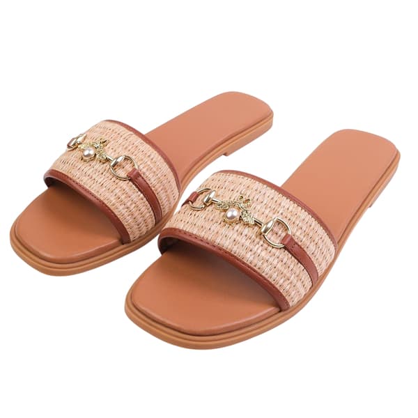 Where's That From Harmony platta tofflor för damer 3 UK Tan Tan 3 UK