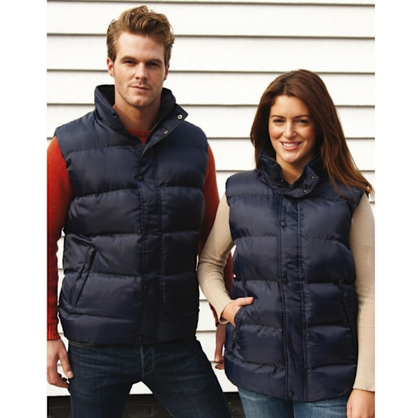Result Core Nova Lux Vadderad Fleecefodrad Väst Navy Blue M