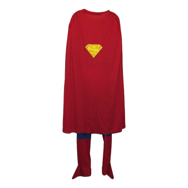 Superman Mens Deluxe Muscles Costume L Blå/Röd/Gul Blue/Red/Yellow L