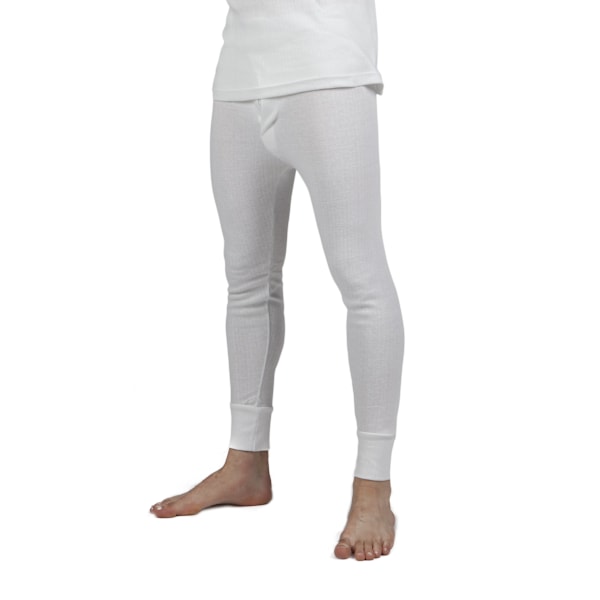 Herr Termisk Underkläder Långkalsonger Polyviskos Sortiment (British Ma White Waist: 40-42inch (X-Large)