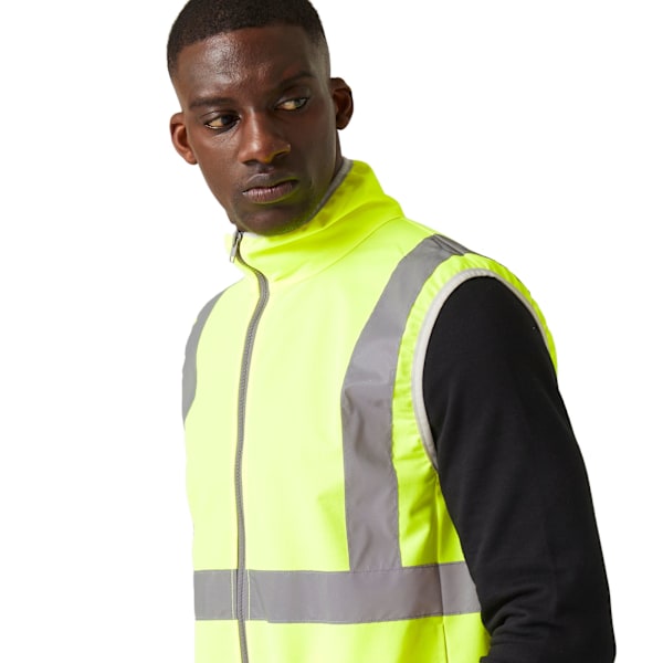 Regatta Herr Pro Full Zip Hi-Vis Väst M Gul Yellow M