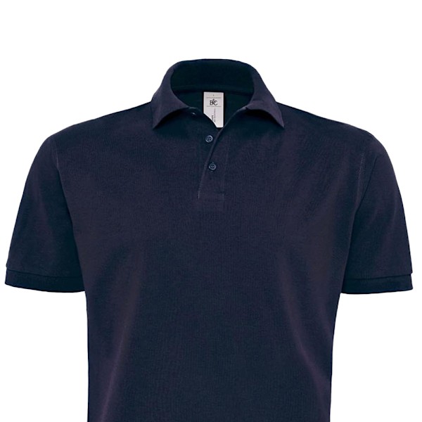 B&C Herr Heavymill Poloshirt XXL Marinblå Navy Blue XXL