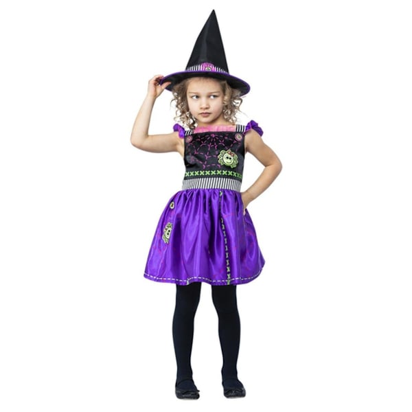 Smiffys Flicksömmerska Häxdräkt Set 4-6 År Lila Purple 4-6 Years