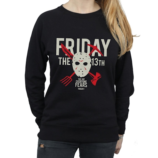 Fredag den 13:e Dam/Dam Day Of Fear Sweatshirt M Svart Black M