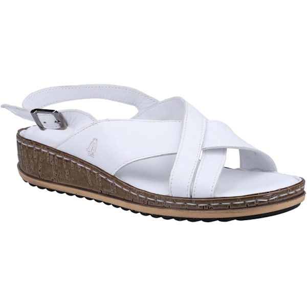Hush Puppies Dam/Damer Elena Läder Kilklackssandal 5 UK Vit White 5 UK
