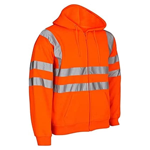 Yoko herr Hög synlighet Pull-Over Hoodie S Orange Orange S