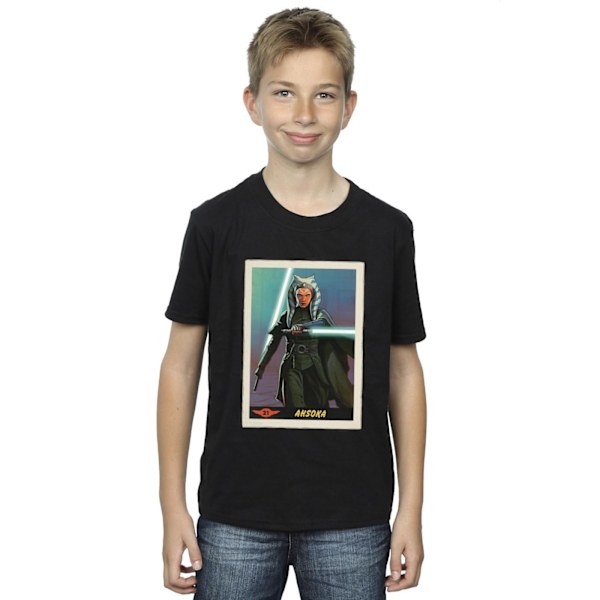 Star Wars Boys The Mandalorian Ahsoka T-shirt 5-6 år Svart Black 5-6 Years