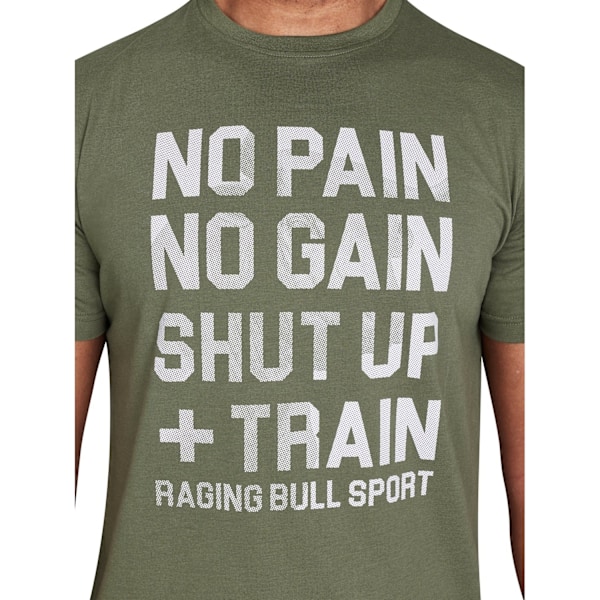 Raging Bull RB Sport No Limits T-shirt för män 4XL Arméggrön Army Green 4XL