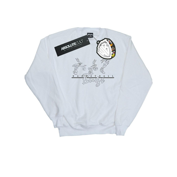 Looney Tunes Mens Basketball Bugs Sweatshirt 4XL Vit White 4XL